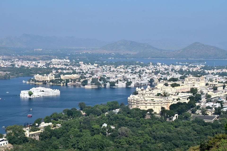 From Karni Mata Ropeway, Udaipur