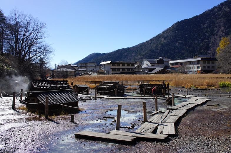 вид на онсен