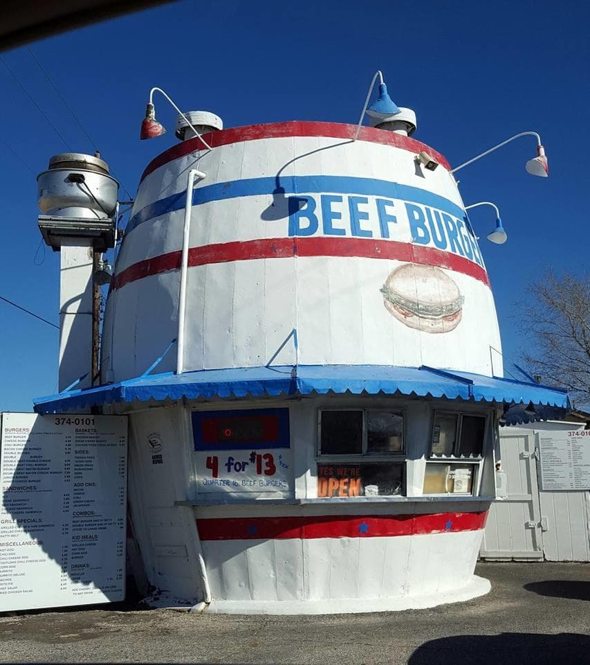 beef burger barrel