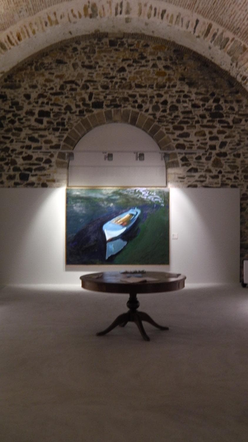 το εσωτερικό της πινακοθήκης Κυκλάδων