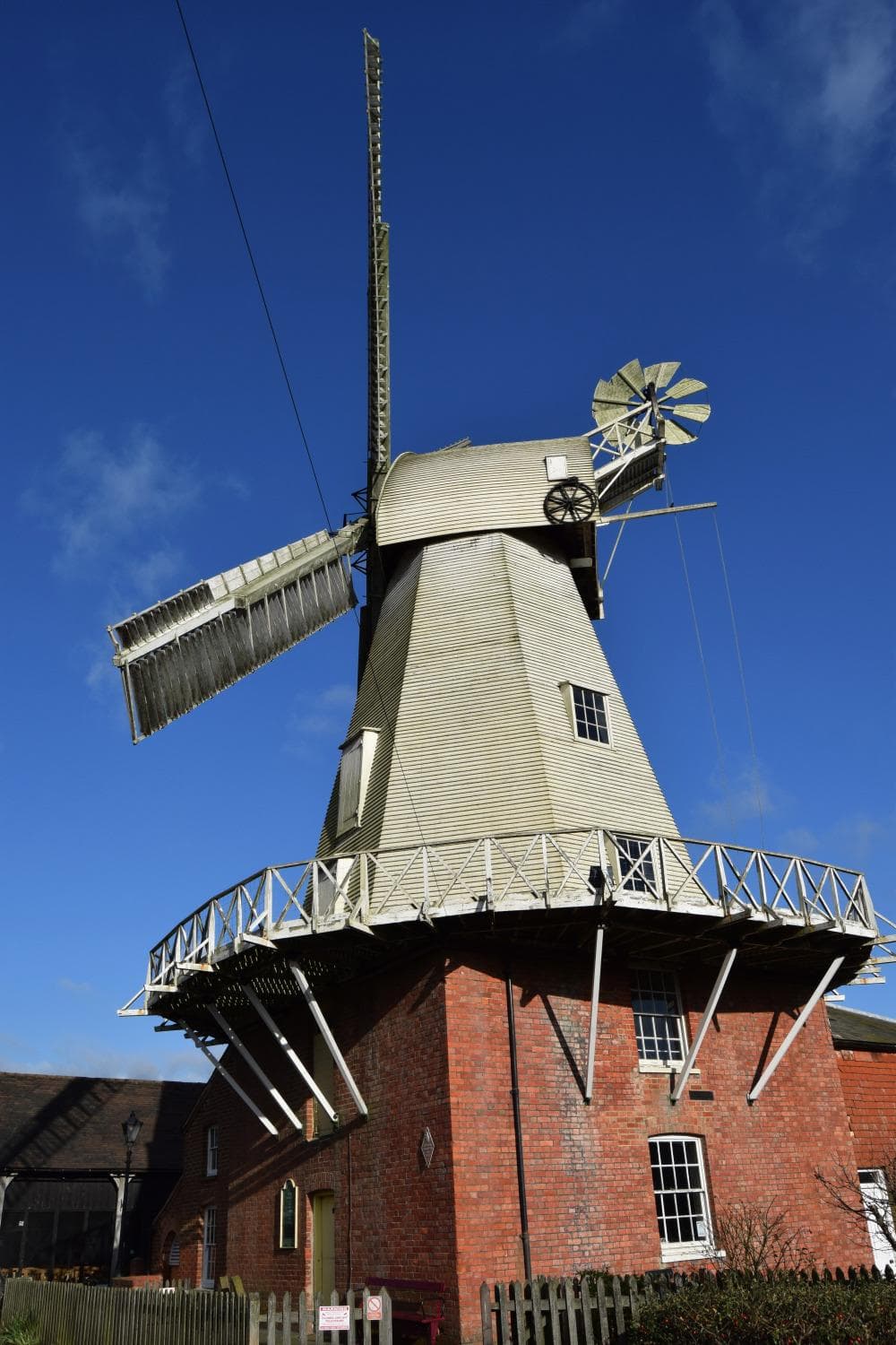 full view of the outside of the windmill