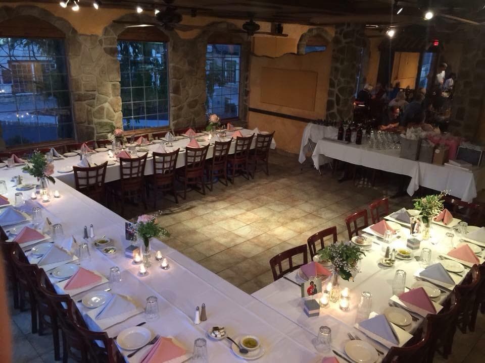 Private party dining room setup