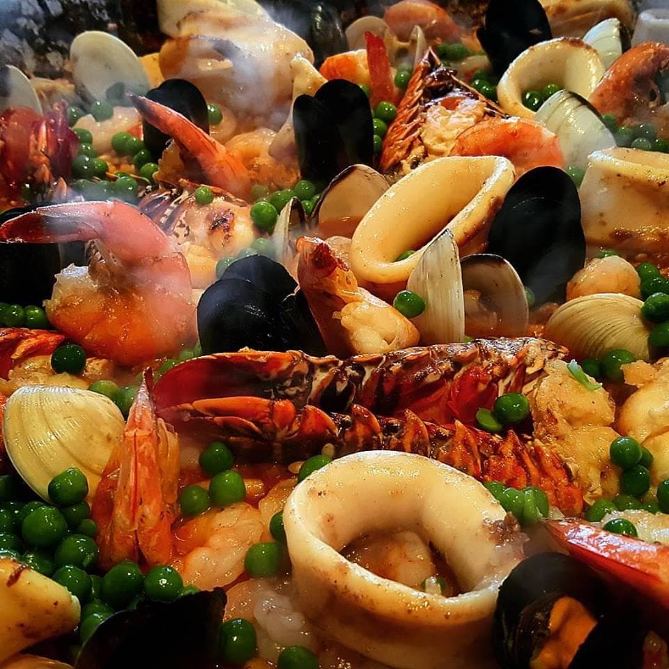 paella de crustaceos-  especial del capitan