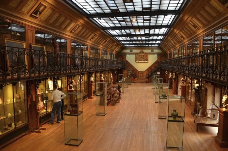 The museum is housed in 2 levels of a single room on the 2nd floor