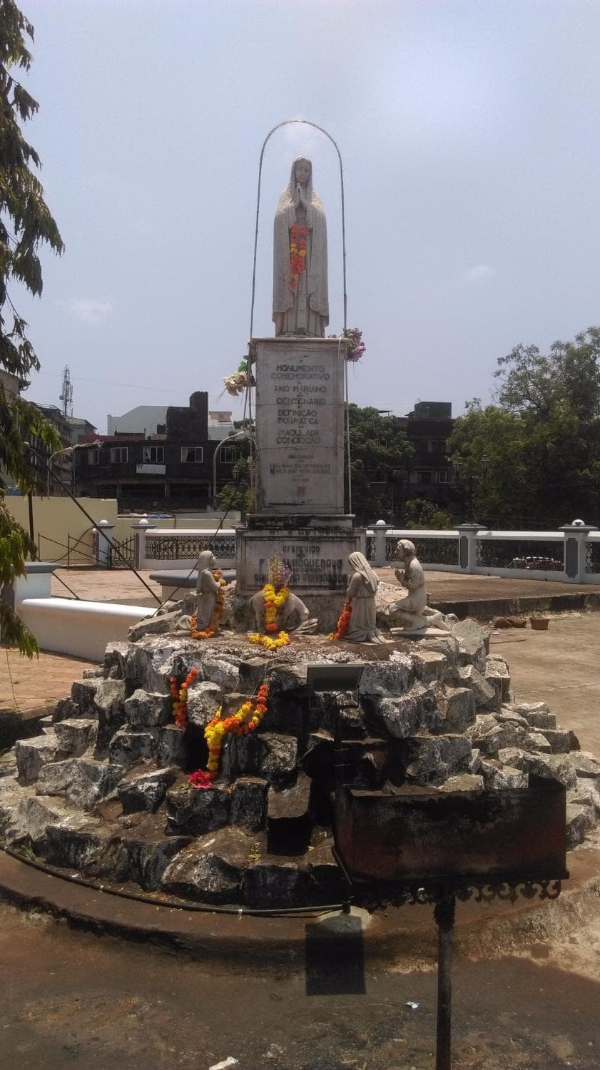 Grotto outside the Church.
