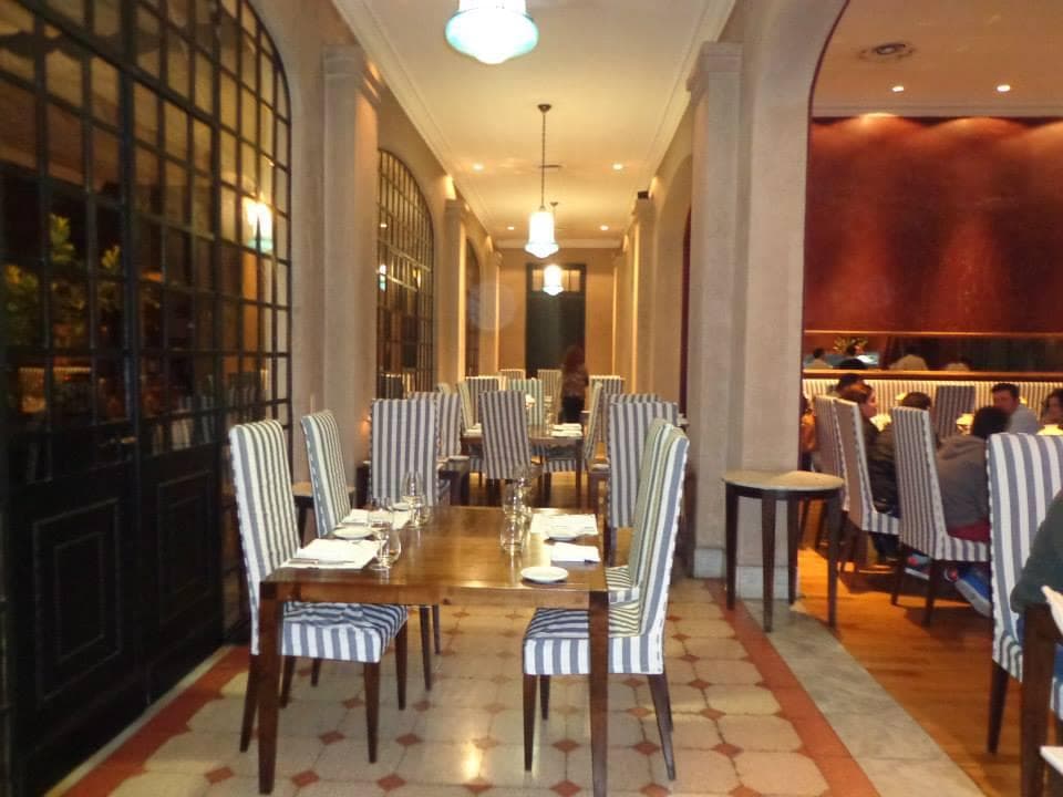 Parte interna do restaurante