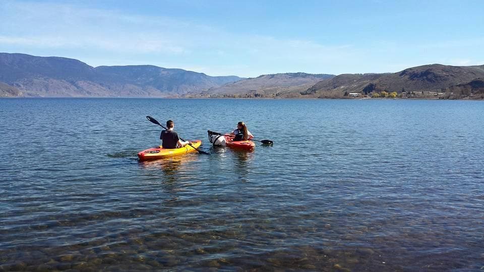 Kayaking teens <3