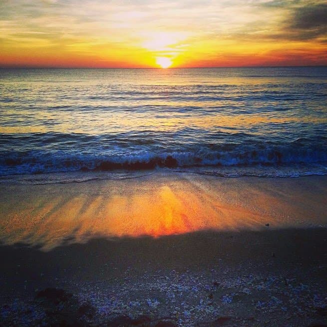 turtle beach sunset