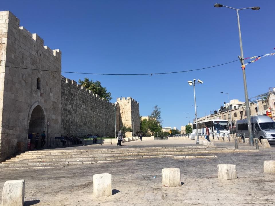 Bab Elzahreh - Herod's Gate in Jerusalem
