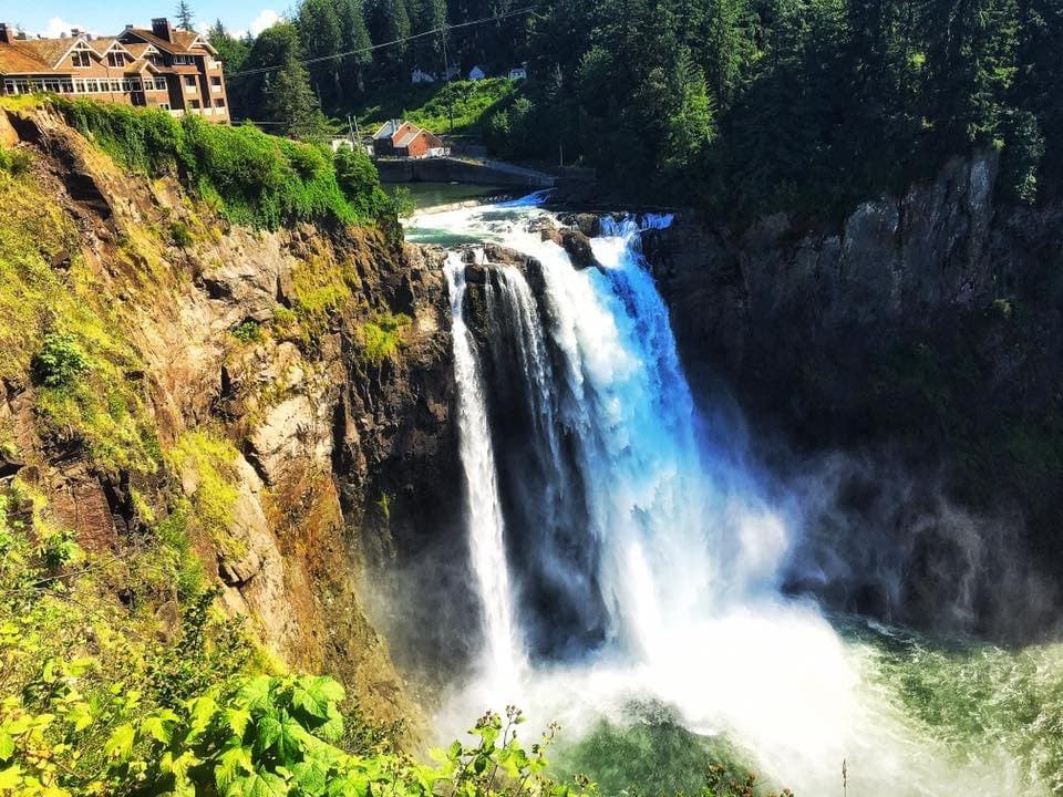 View from the top of the falls