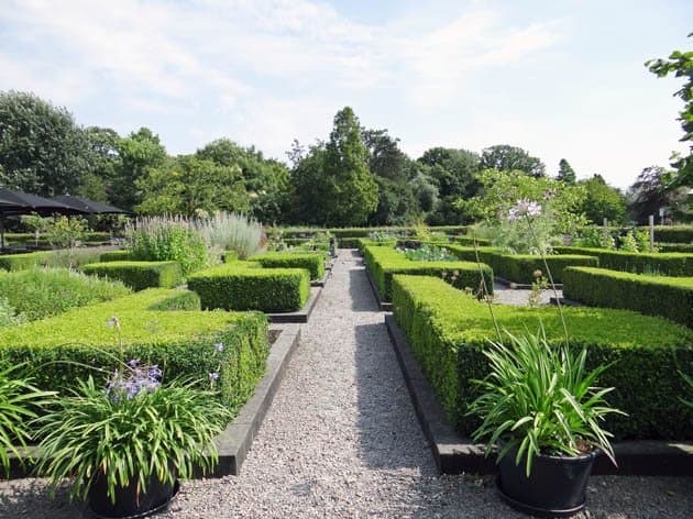 the restaurant's garden