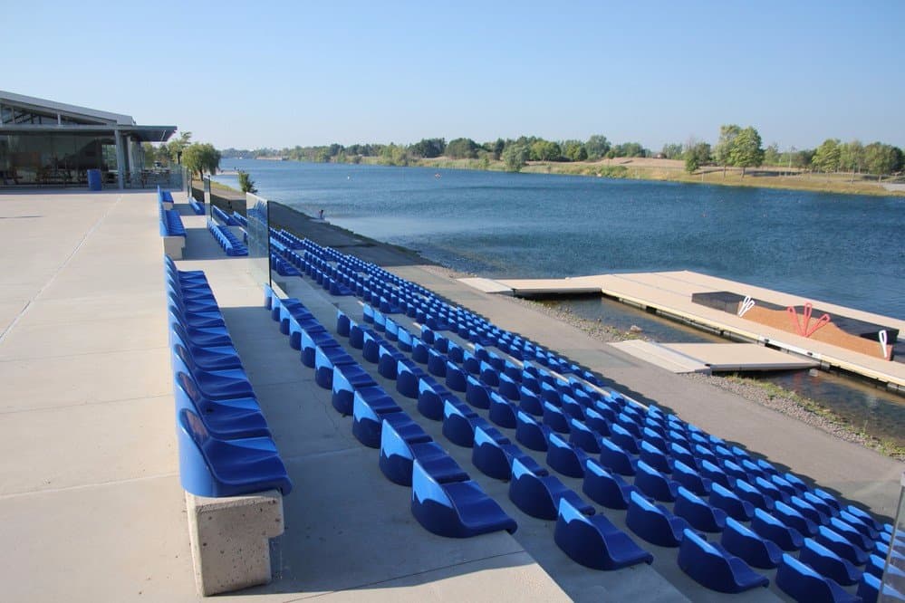 Brand new seats for people to enjoy the rowing competitions