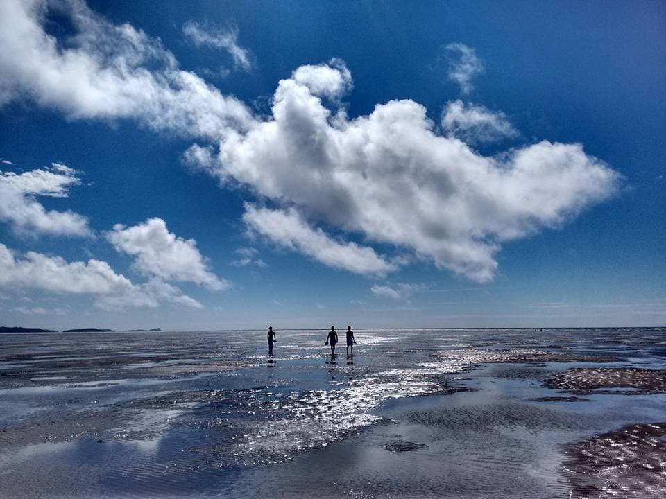 Sandy beach miles and miles....