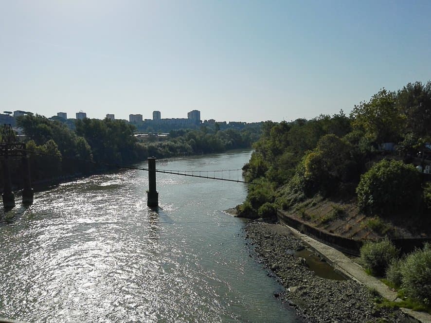 Vista del Tevere da Castel Giubileo