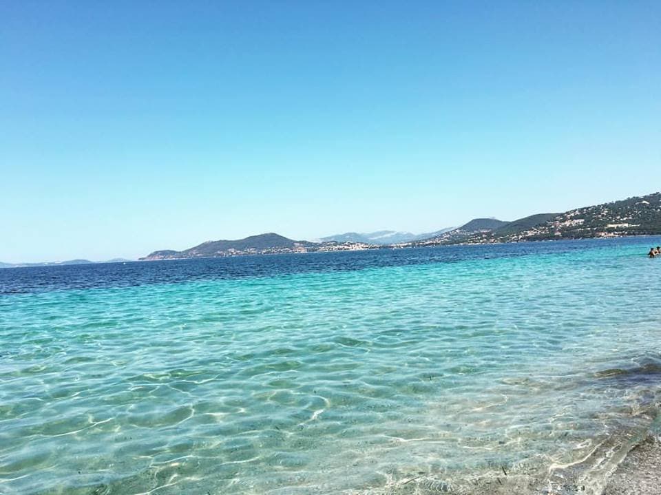 the view from the Plage de l'Almanarre