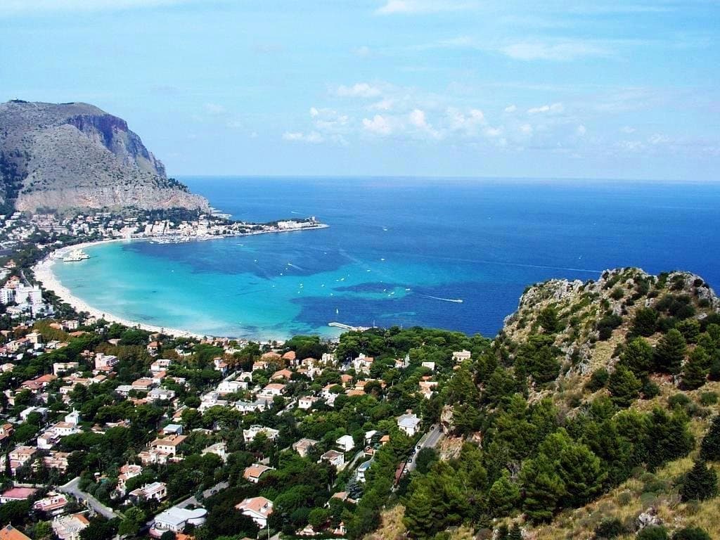Golfo di Mondello da Monte Pellegrino