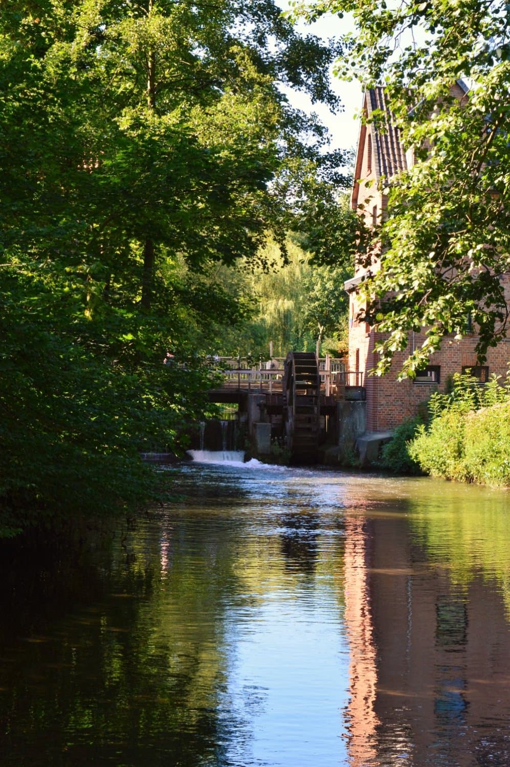The River Boeme that runs through the park