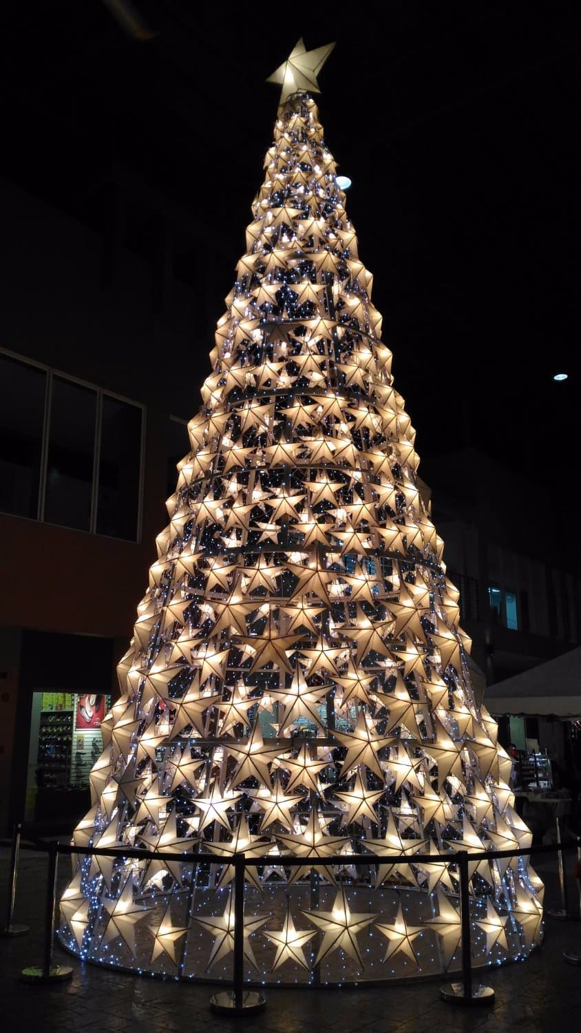The 2016 Christmas Tree decoration at the Blue Bay Walk