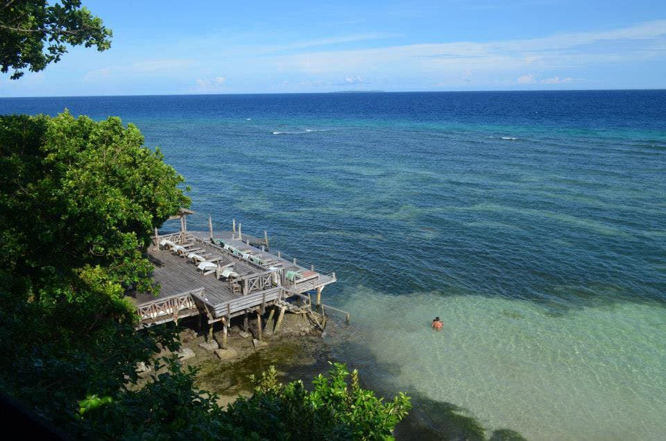 the beach
