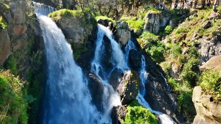 Vista desde el final del sendero de la cascada.