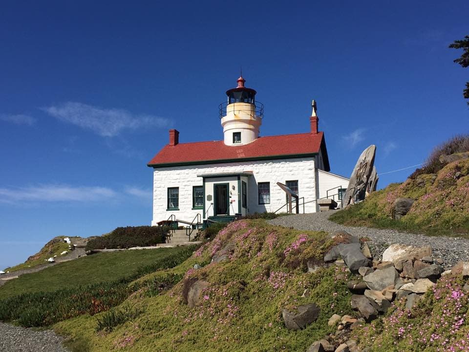 Battery Point. Visit only at low tide. Climb into the tower