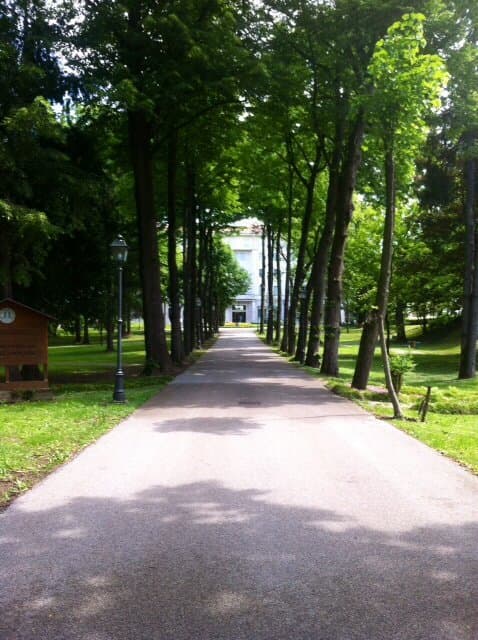Viale d'ingresso principale .