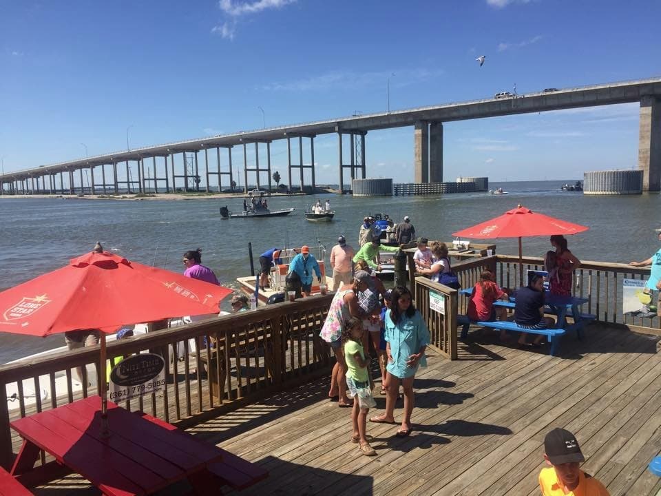 Waterfront deck at Doc's