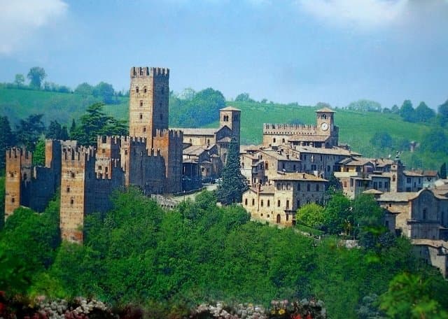 Vista complessiva di Castell'Arquato