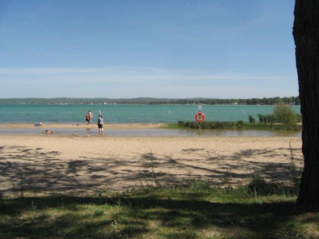 Looking East from shady bench