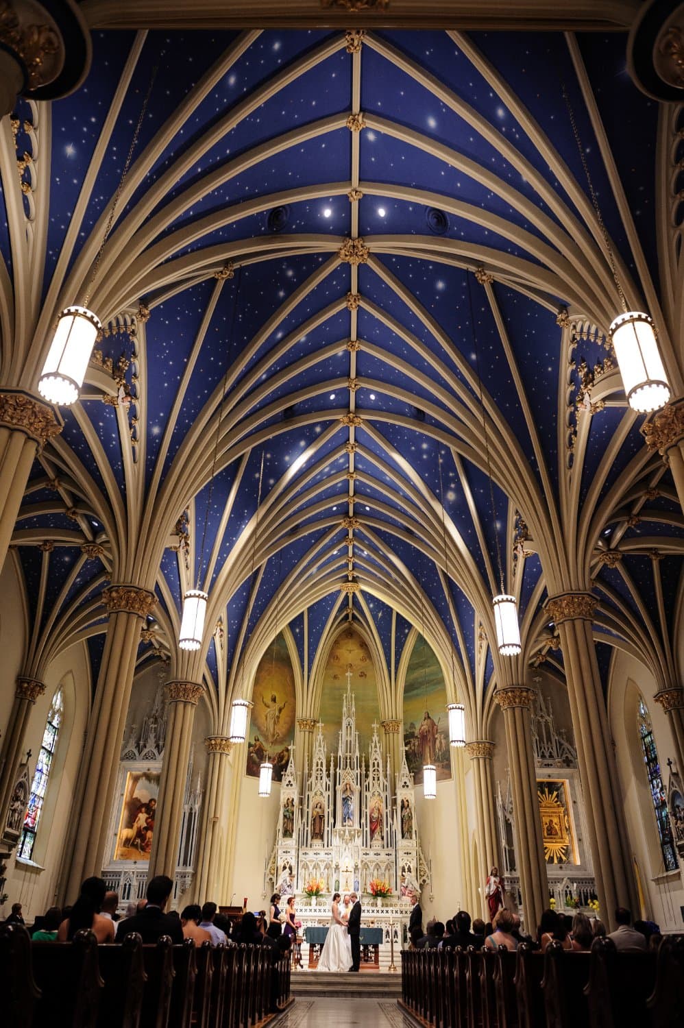 Wedding ceremony at St. Mary's, Annapolis MD