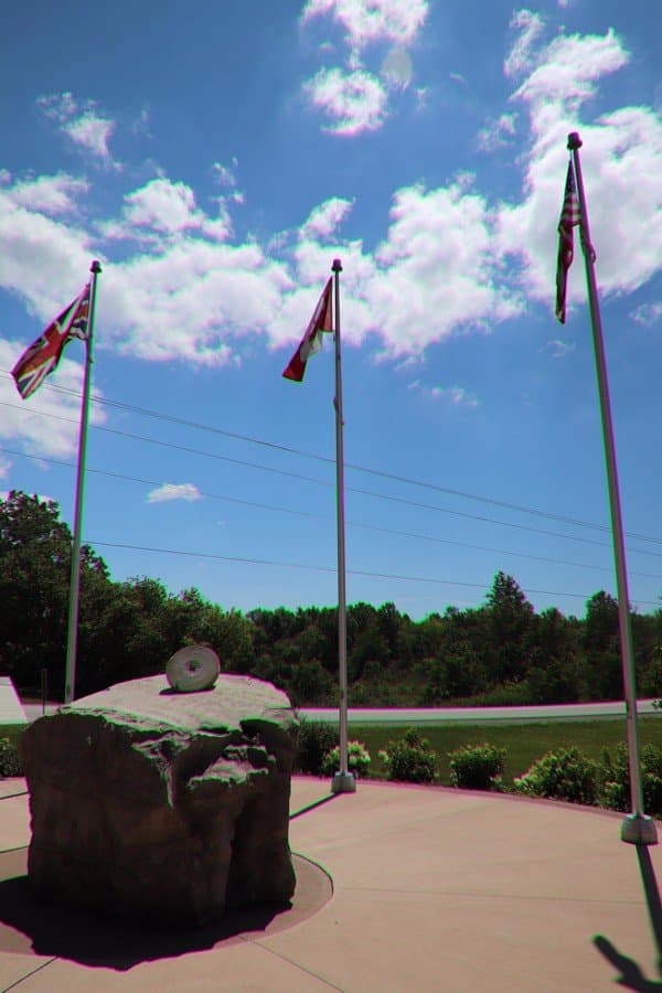 Three flags