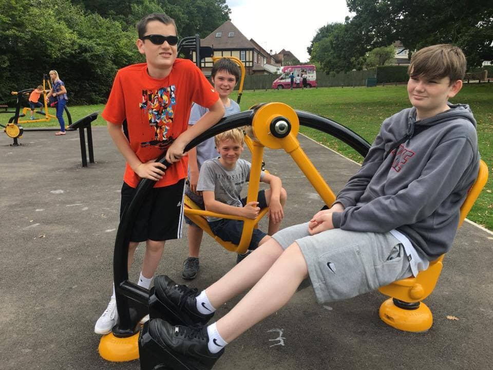 Court Park with great nephews!