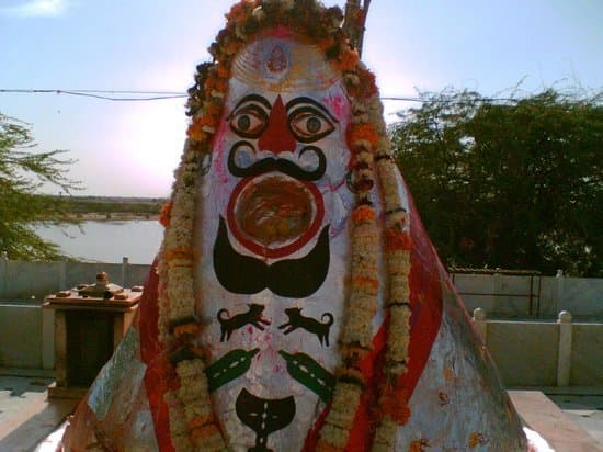 The God Bheruji Statue - Gajner Temple