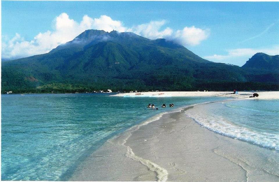 White Island with Mt. Hibok-Hibok in the background