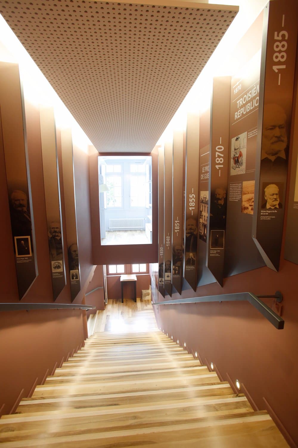 Escalier chronologique  (photo JC Sexe / Ville de Besançon)