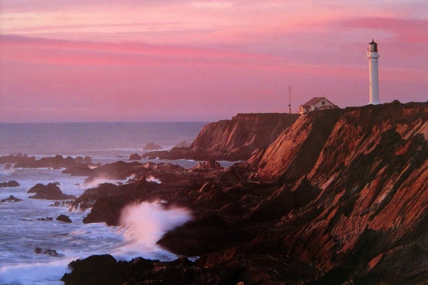 Pink Champagne Sunset at the Point Arena Lighthouse