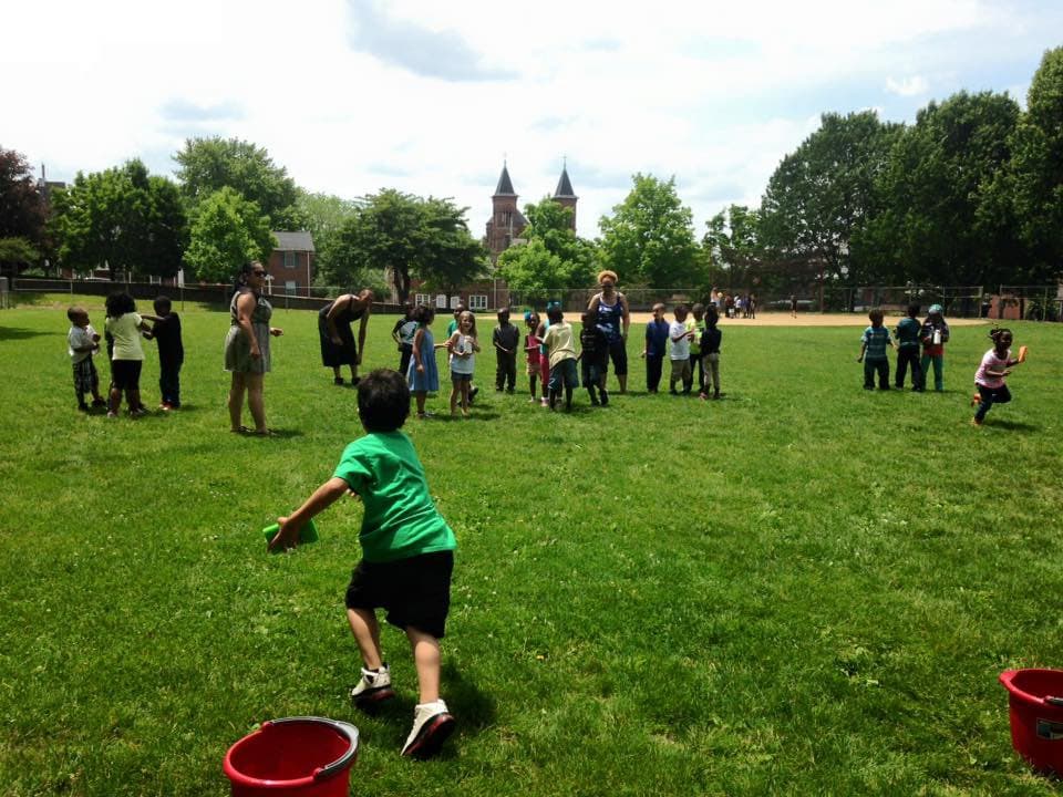 street hockey rink, new playground equipment and refinished tennis and basketball courts & baseb