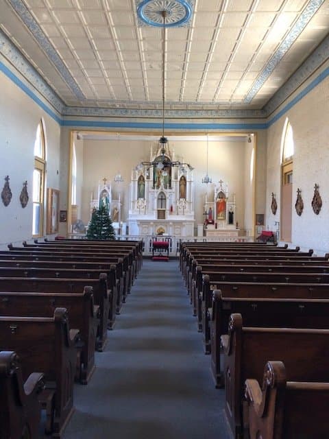 From the back of the church