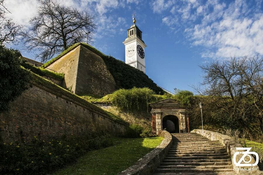 Entrance to the fortress northern part and gate of Ludwig Baden