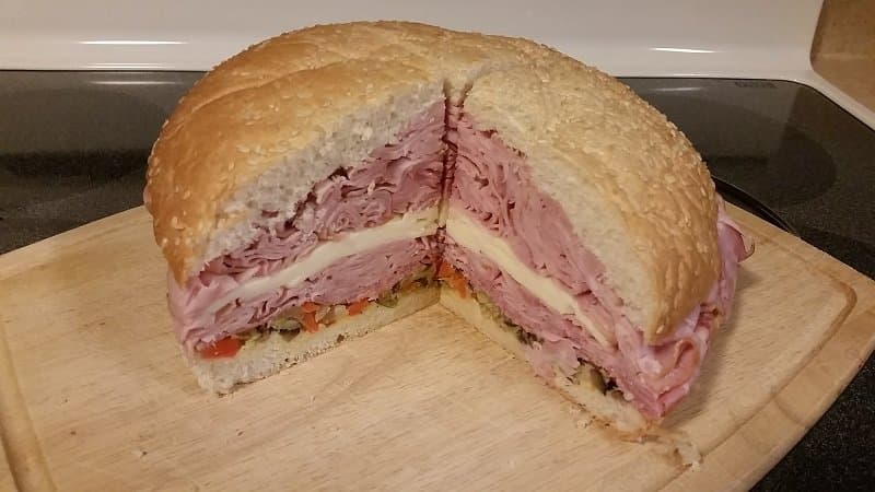 9-inch muffaletta