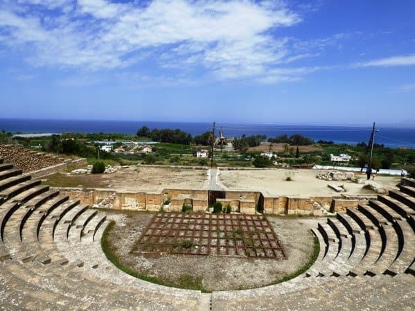 Soli's Amphitheatre with a good view out to sea.