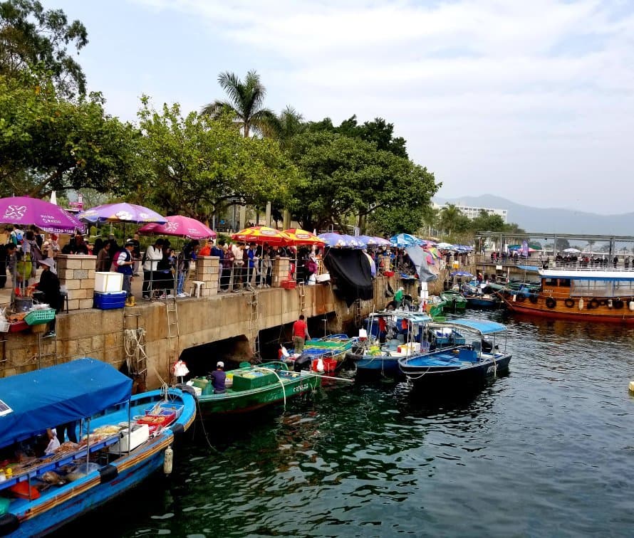 Explore the streets of Sham Tseng Seafood Street