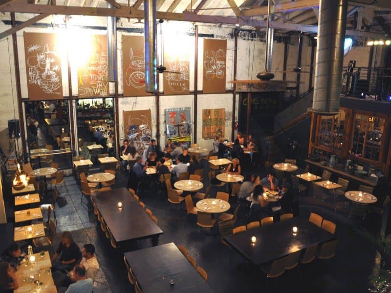 Repurposed warehouse chic. Urban, foodie heaven.