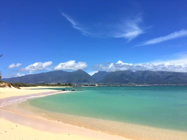 Kanaha beach on a sunny day