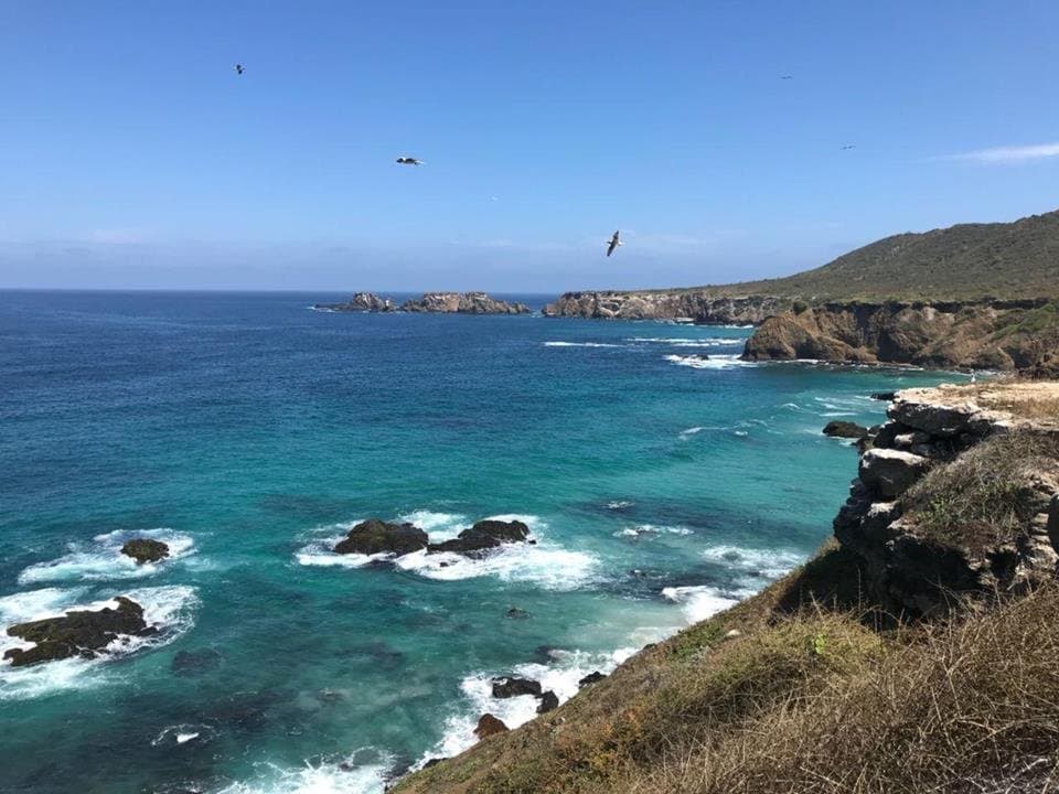 Acantilados en la Isla de la Plata