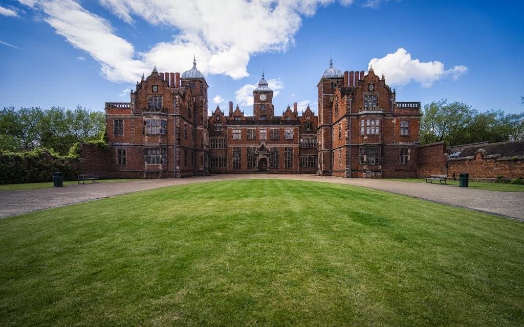Front view of Aston Hall