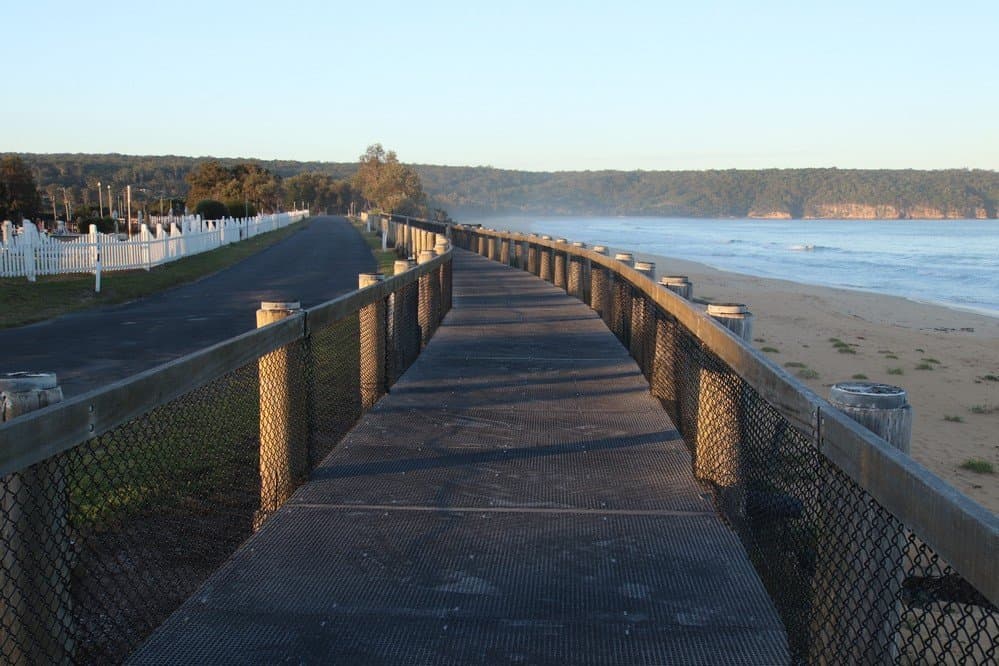 The boardwalk is quite long