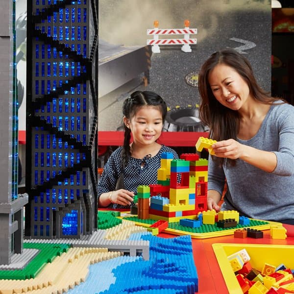 Test the strength of your super tall brick tower when the table starts to Shake!