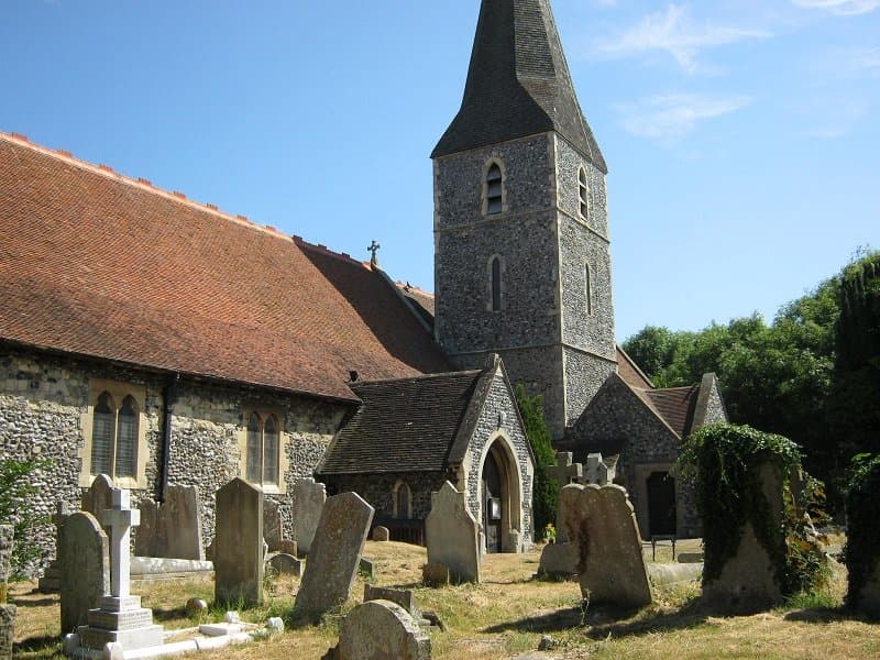 Main entrance taken from the graveyard