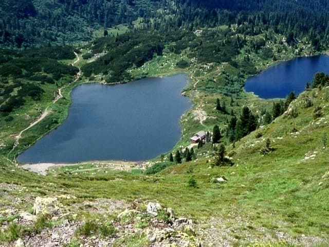 I laghi di Colbricon visti salendo al Cavallazza